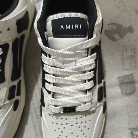 Amiri Signature Sneaker With Skel Leather Applique And Perforated Detailing - Picture 5 of 8